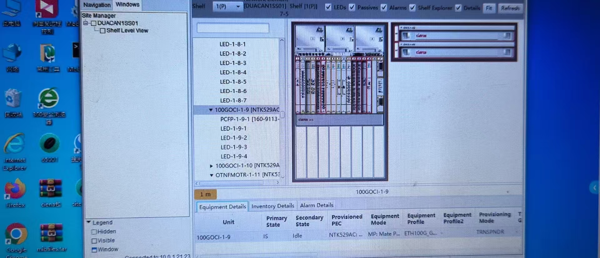 NMS verification on Ciena platform